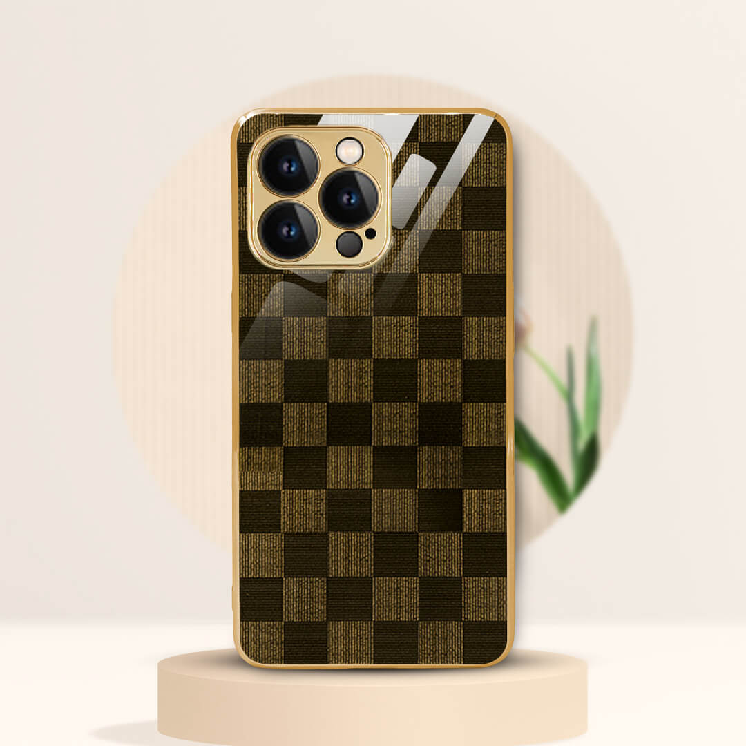 Tempered Shop-iPhone 13/13 pro /13 pro Max Flawless Checkered Glass Protective Case/Cover