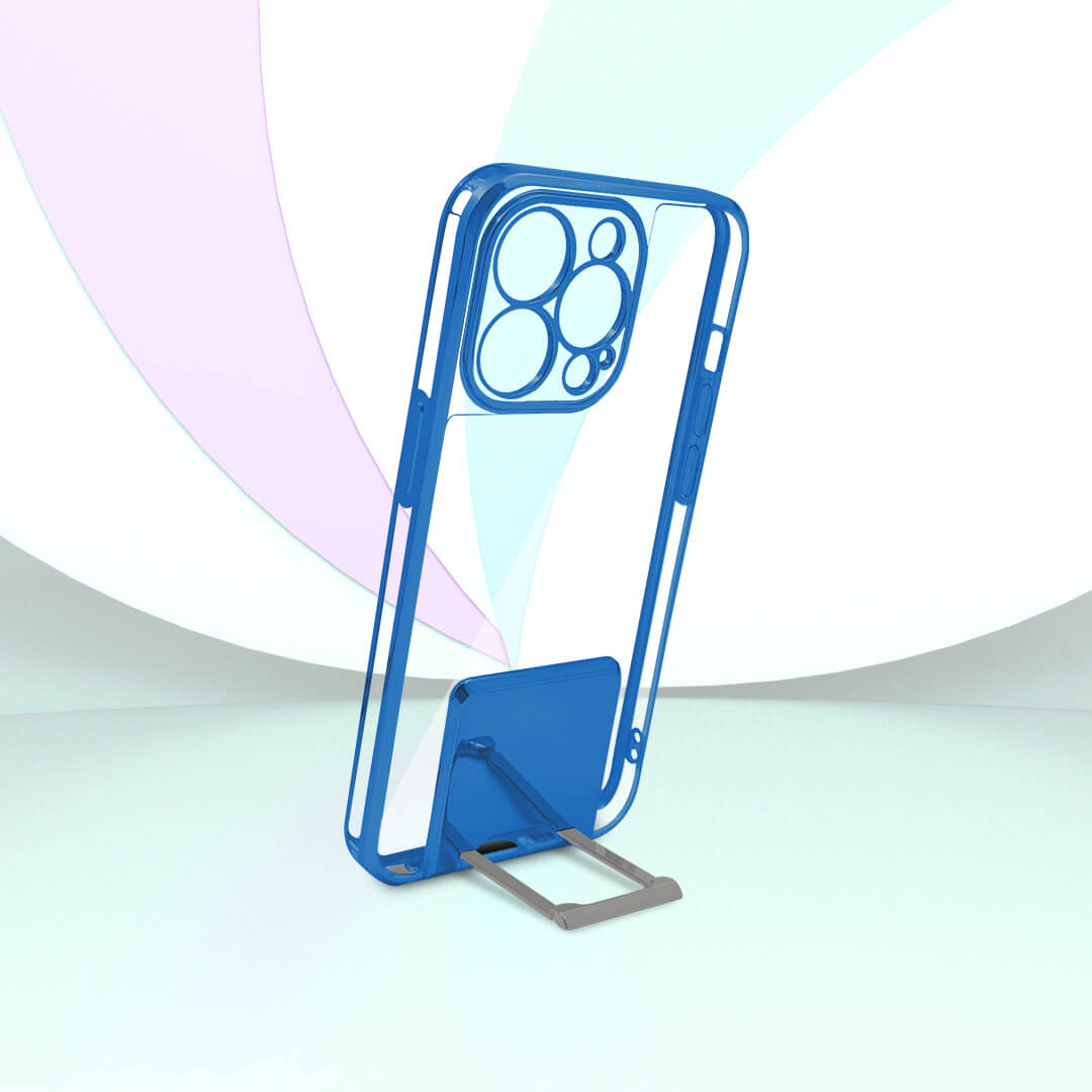 Tempered Shop-iPhone13/13 pro/13 pro max-Lucent Back Stand Color Plated Protective back Case/Cover