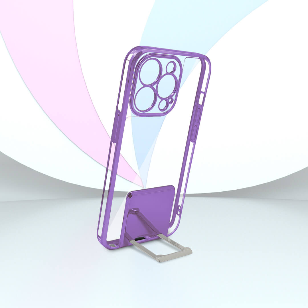 Tempered Shop-iPhone13/13 pro/13 pro max-Lucent Back Stand Color Plated Protective back Case/Cover