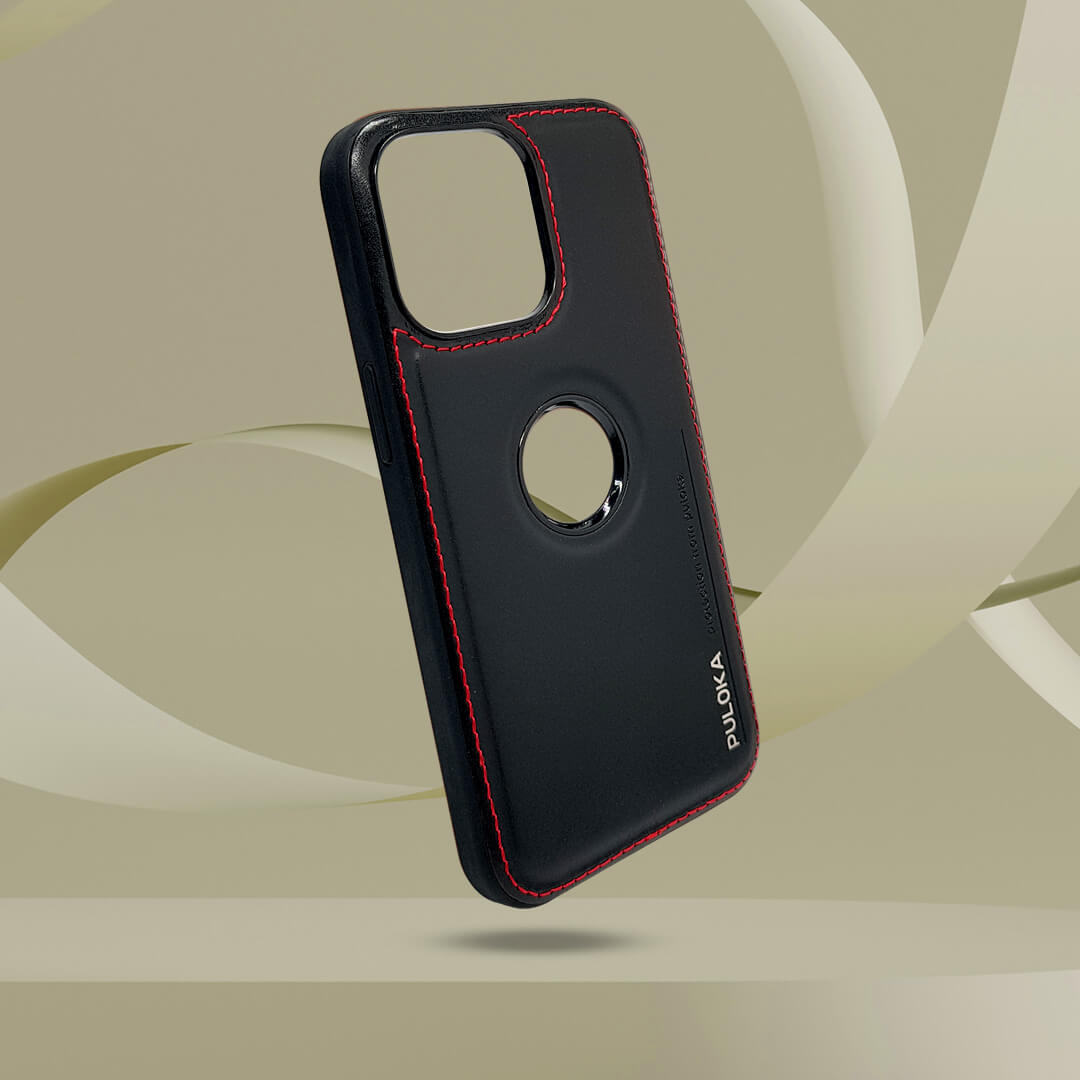 PULOKA GENUINE LEATHER CRAFTED LIMITED EDITION LOGO CUT CASE COVER IPHONE 11 PRO MAX