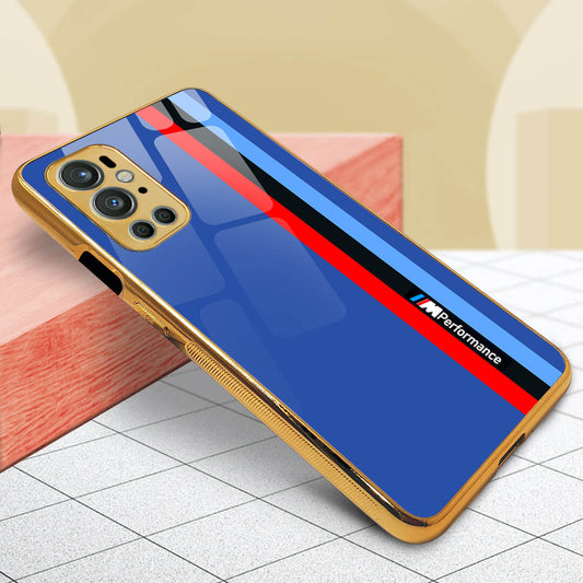 Tempered Shop- OnePlus 9 Pro Blue Flawless Pattern Glass Protective Case/Cover
