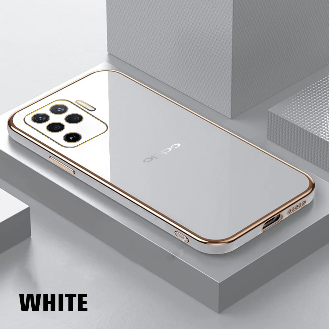 OPPO F19 PRO ULTRA-SHINE GOLD ELECTROPLATED LUXURIOUS BACK CASE WITH CAMERA PROTECTION
