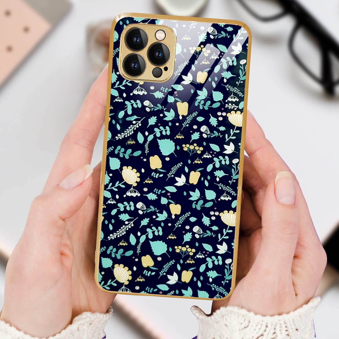 Tempered Shop iPhone-12 pro max Premium autumn leaves Shielding back case/cover