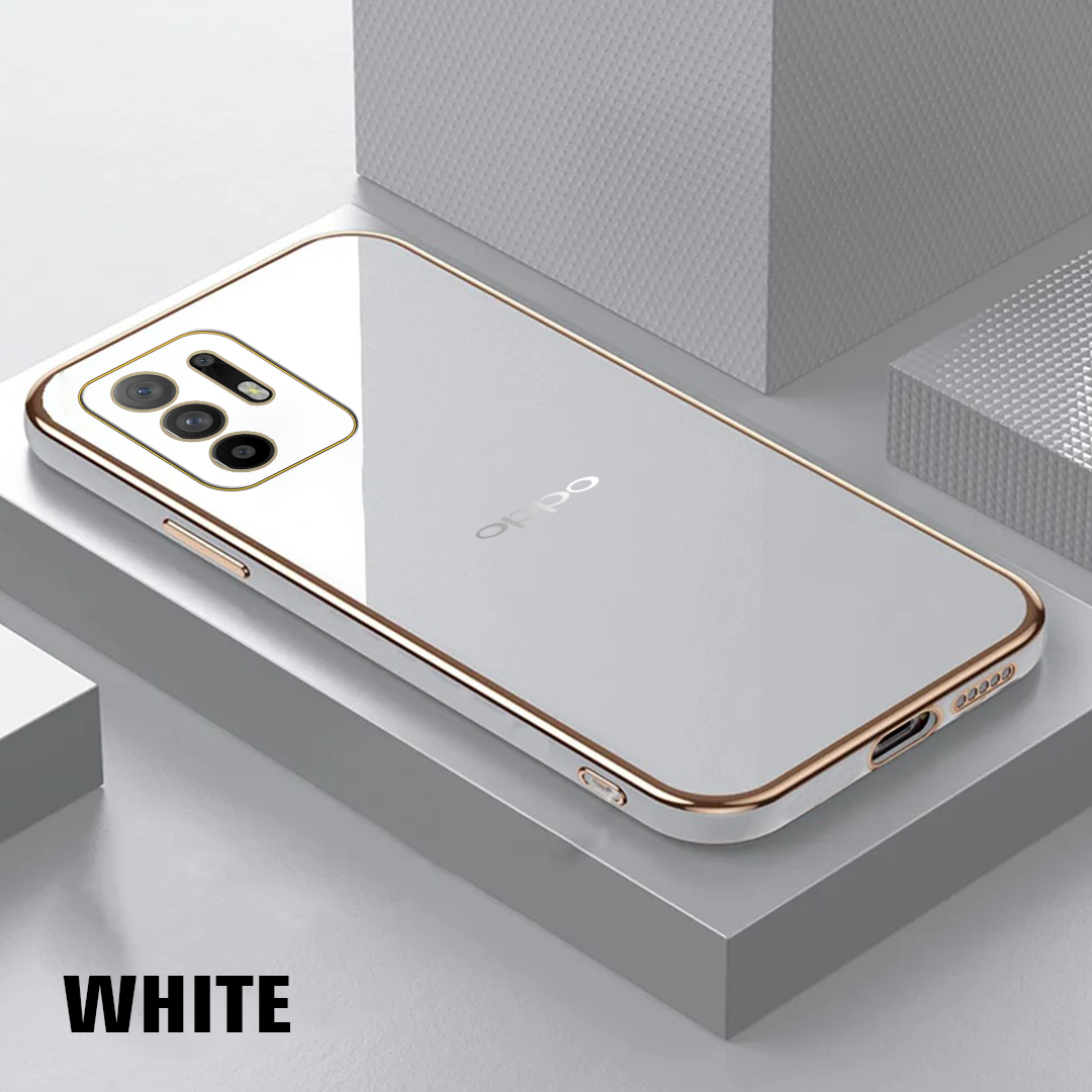 OPPO F19 PRO PLUS ULTRA-SHINE GOLD ELECTROPLATED LUXURIOUS BACK CASE WITH CAMERA PROTECTION