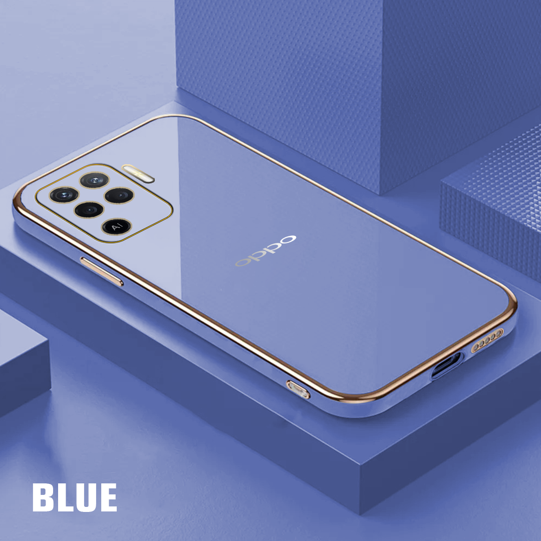 OPPO F19 PRO ULTRA-SHINE GOLD ELECTROPLATED LUXURIOUS BACK CASE WITH CAMERA PROTECTION