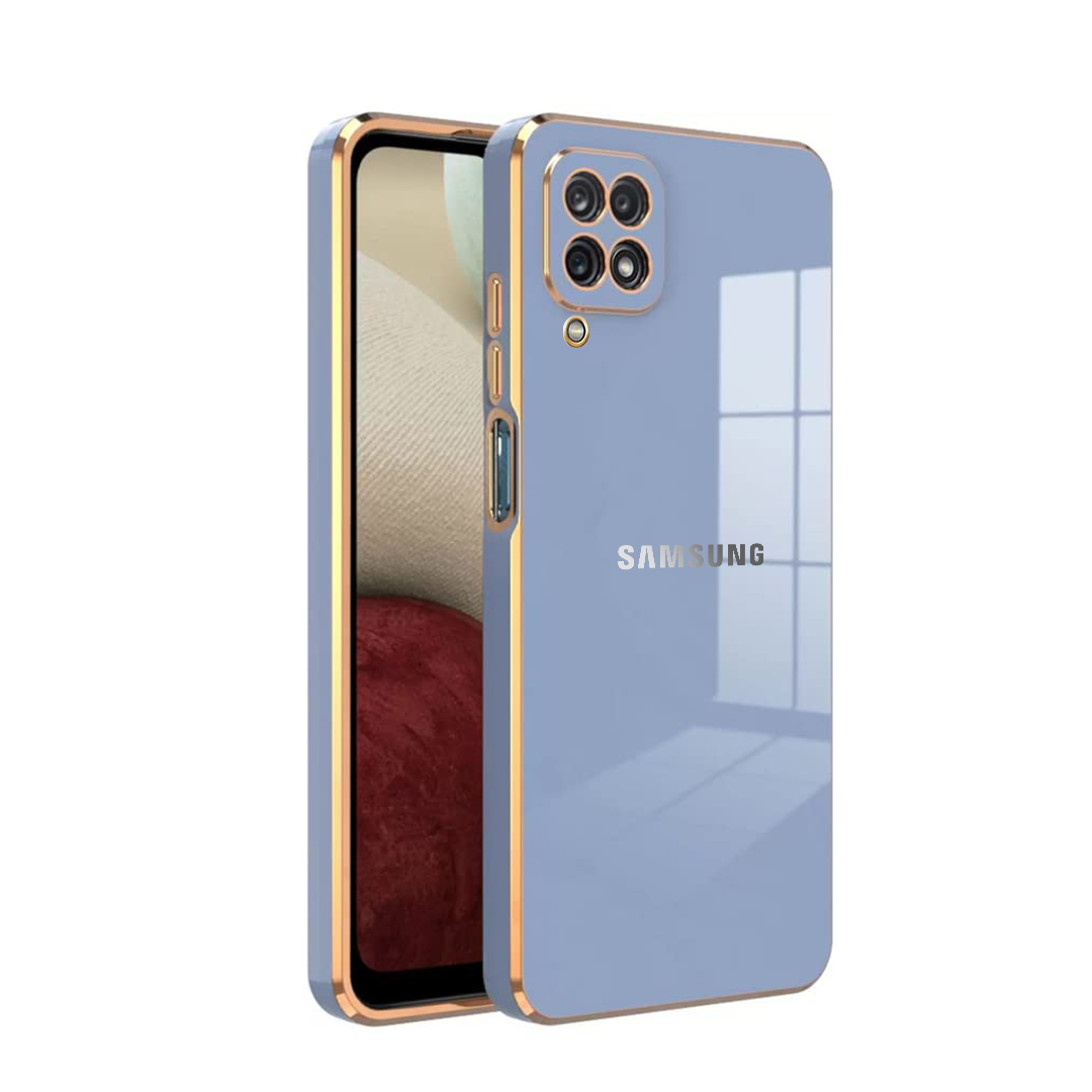 GALAXY F62 ULTRA-SHINE GOLD ELECTROPLATED LUXURIOUS BACK CASE WITH CAMERA PROTECTION
