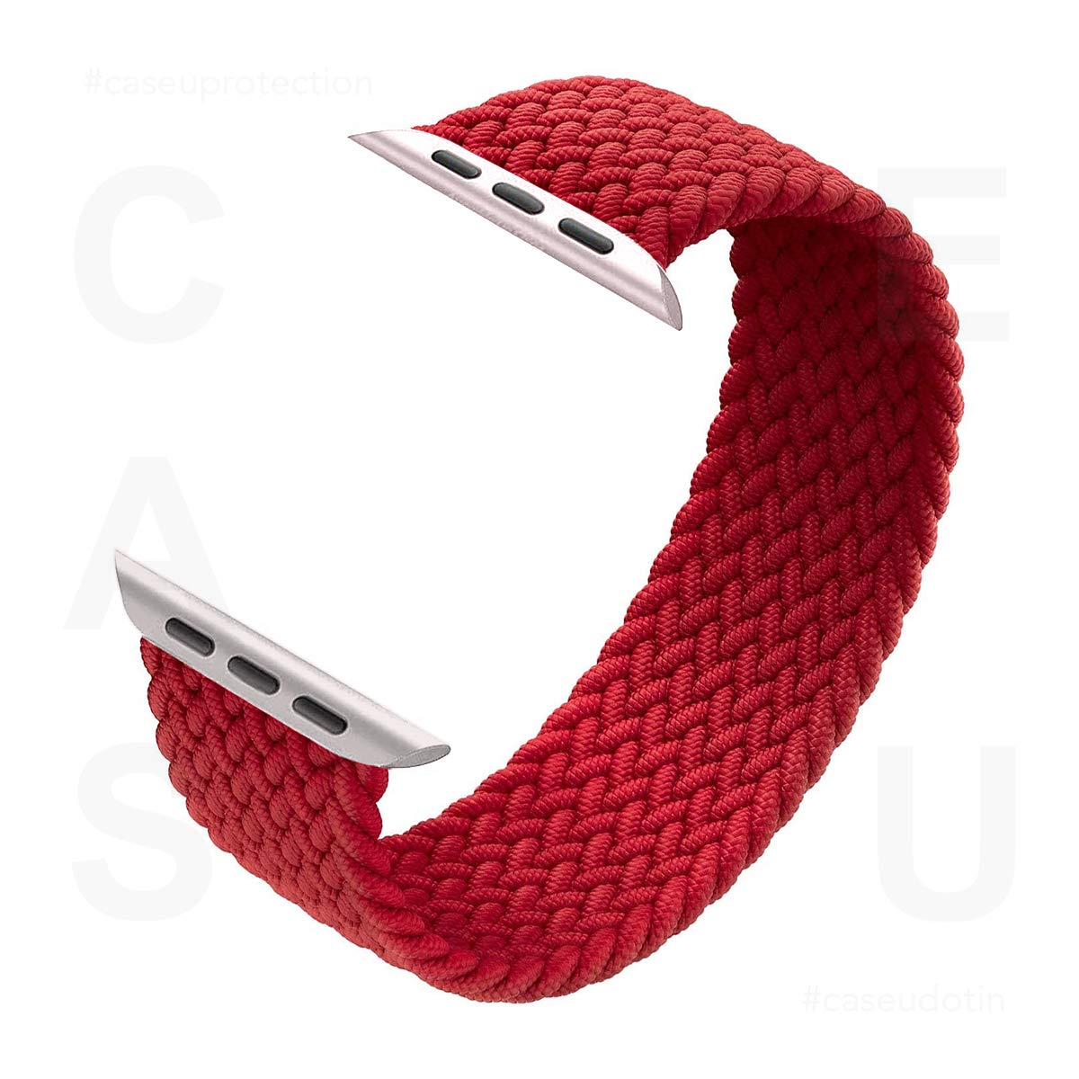 BRAIDED SOLO LOOP BAND FOR APPLE IWATCH STRAP-RED