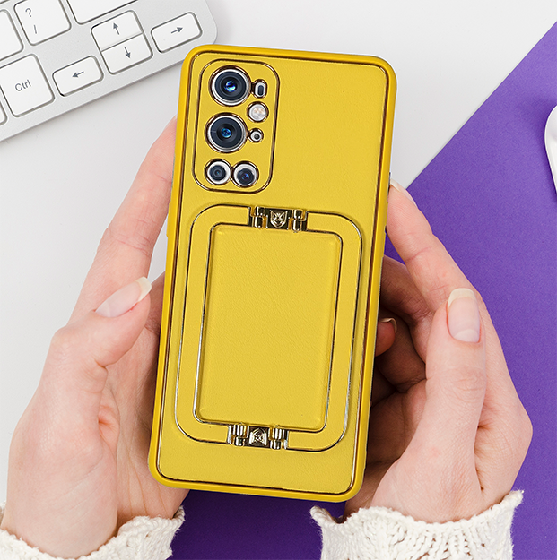 Swag-ONEPLUS 9 Pro LUXE DESIGN PU LEATHER BACK CASE WITH BACK STAND