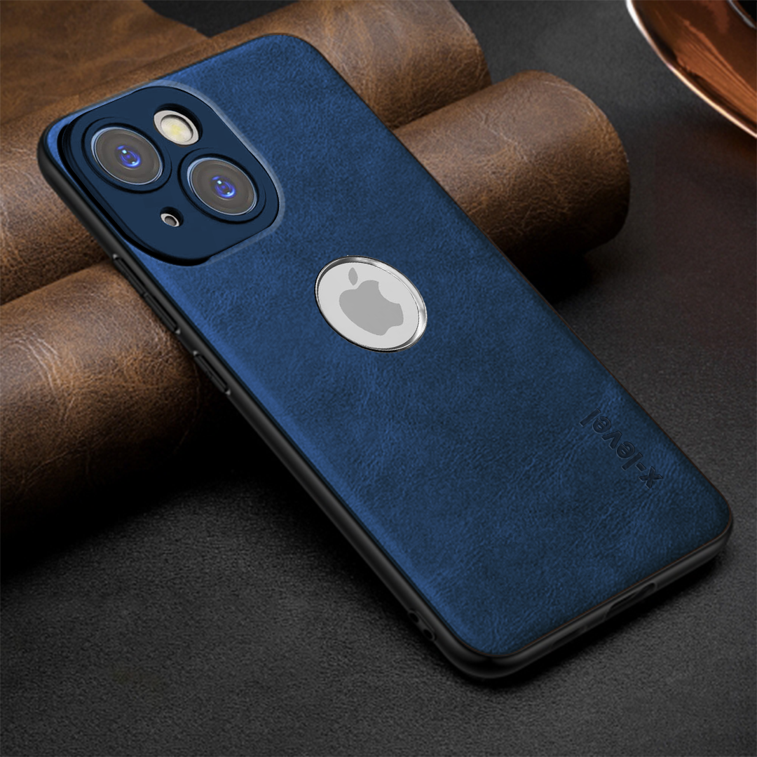 IPHONE 14 5G Business Style PU LEATHER PROTECTIVE BACK CASE WITH CAMERA PROTECTION