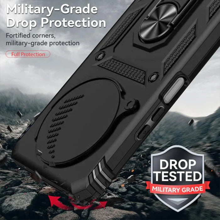 Oppo F27 5G Armor Military-grade Case With Sliding Camera Cover & 360 Kickstand