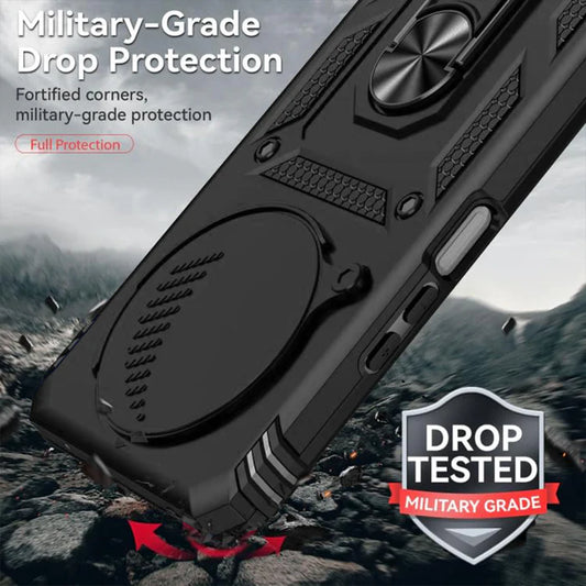 Oppo F27 5G Armor Military-grade Case With Sliding Camera Cover & 360 Kickstand