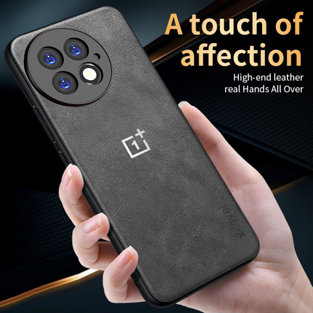ONEPLUS 13 5G Business Style PU LEATHER PROTECTIVE BACK CASE WITH CAMERA PROTECTION