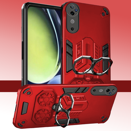 Vivo V40 5G Armor knight Series Camera Protection 2 in 1 Shockproof Phone Cover with Kickstand