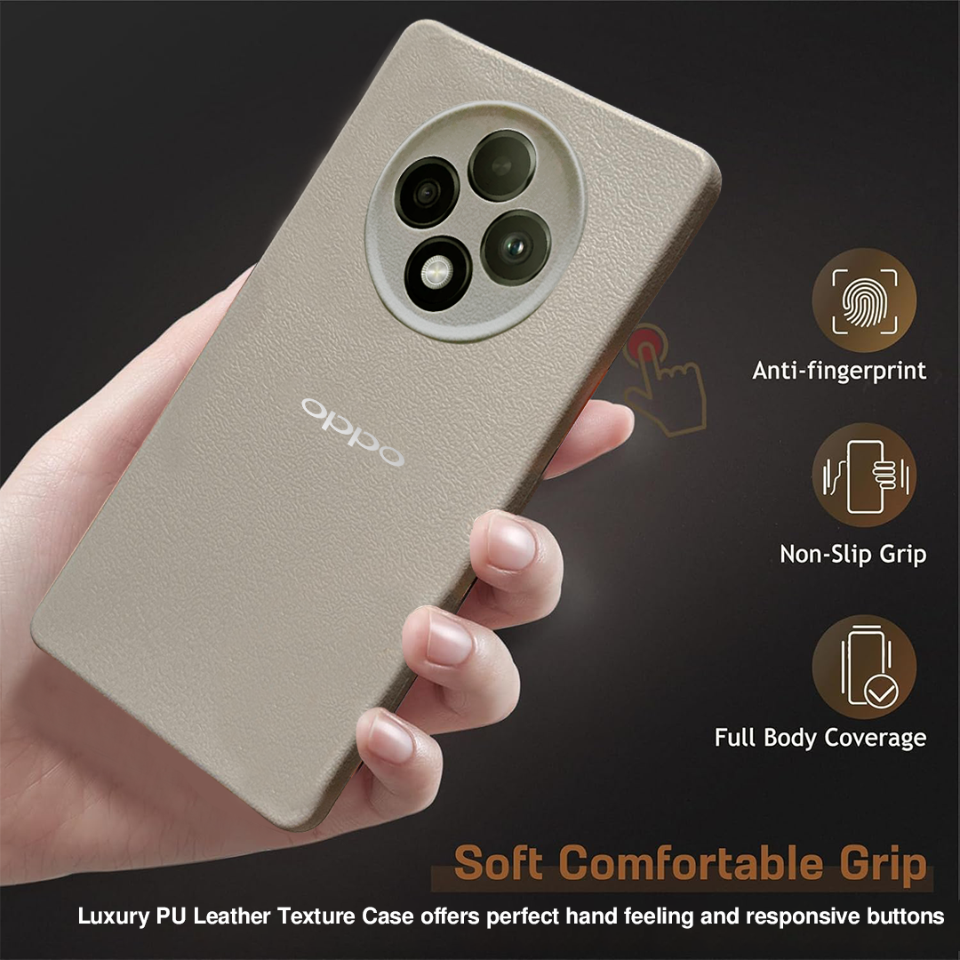 Oppo F27 5G Solid Color Leather Texture Matte Phone Back Case