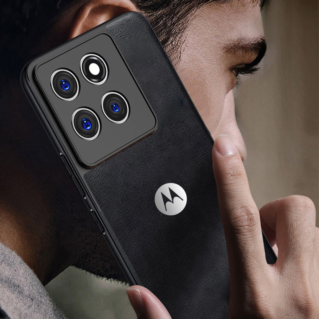 MOTOROLA EDGE 60 FUSION 5G  Business Style PU LEATHER PROTECTIVE BACK CASE WITH CAMERA PROTECTION