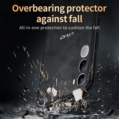 VIVO Y400 5G Business Style PU LEATHER PROTECTIVE BACK CASE WITH CAMERA PROTECTION