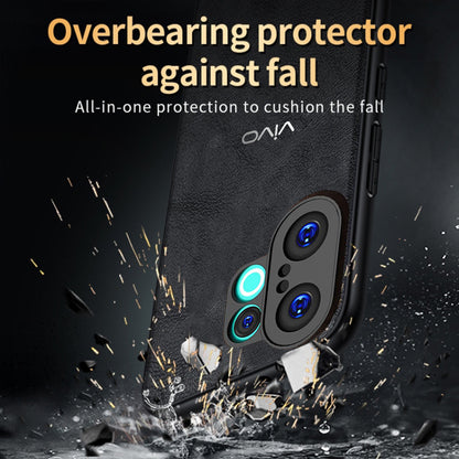 VIVO V60E 5G  Business Style PU LEATHER PROTECTIVE BACK CASE WITH CAMERA PROTECTION