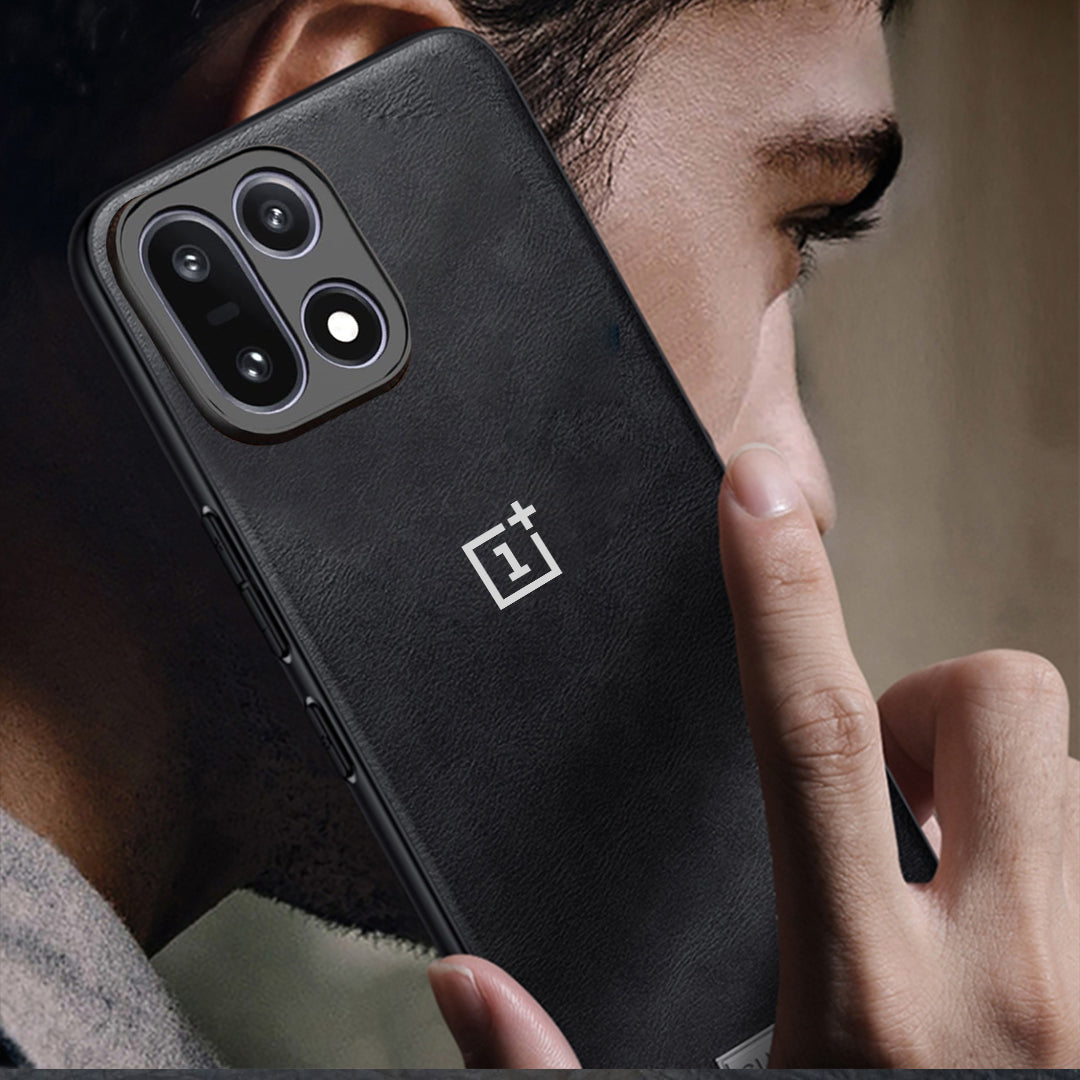 ONEPLUS 15 5G Business Style PU LEATHER PROTECTIVE BACK CASE WITH CAMERA PROTECTION