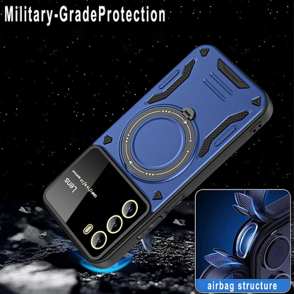 Oppo Reno 12 PRO 5G Heavy Duty Rugged Shockproof Camera Lens Protector Phone Cover with Kickstand