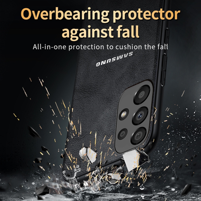 GALAXY A53 5G  Business Style PU LEATHER PROTECTIVE BACK CASE WITH CAMERA PROTECTION