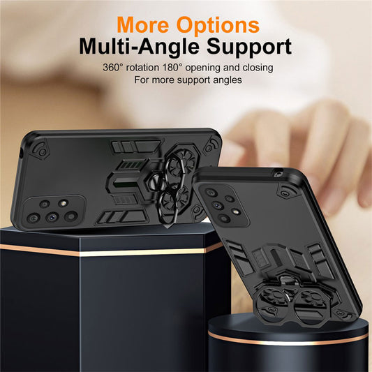 Samsung Galaxy A53 5G Armor knight Series Camera Protection 2 in 1 Shockproof Phone Cover with Kickstand