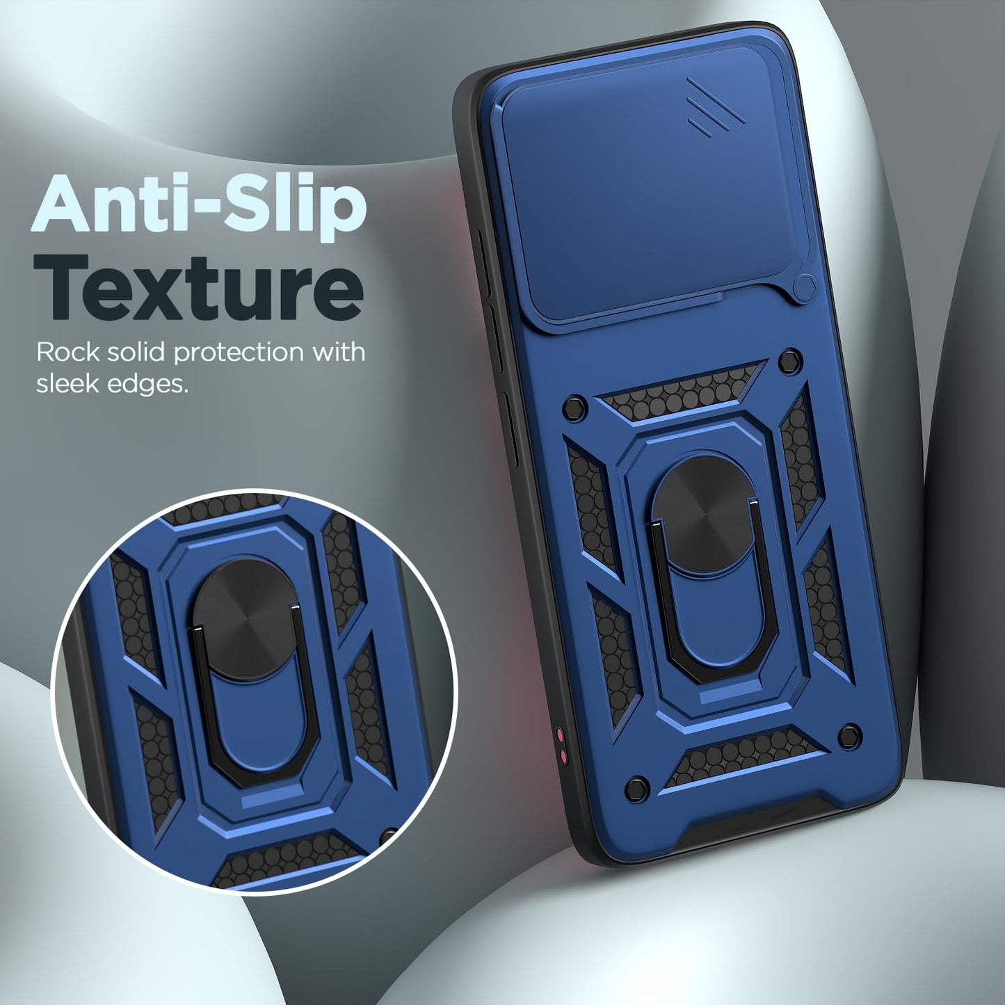 Oppo FIND X9 5G Armor Military-grade Case With Sliding Camera Cover & 360 Kickstand