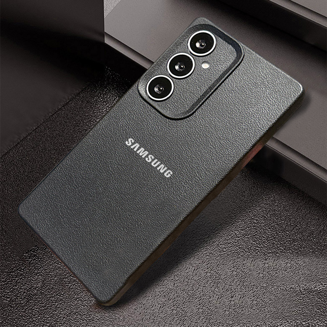 Samsung Galaxy S23FE 5G Solid Color Leather Texture Matte Phone Back Case