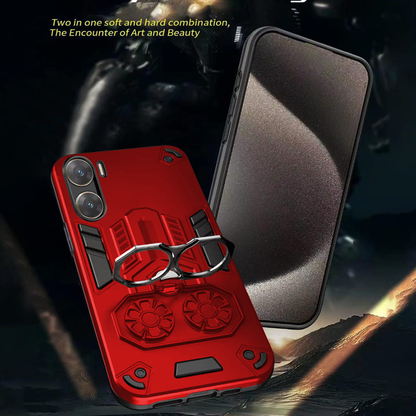 Vivo V29e 5G Armor knight Series Camera Protection 2 in 1 Shockproof Phone Cover with Kickstand