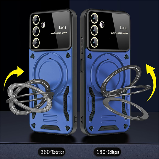SAMSUNG GALAXY A56 5G Heavy Duty Rugged Shockproof Camera Lens Protector Phone Cover with Kickstand