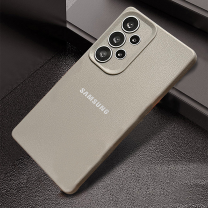 Samsung Galaxy A73 5G Solid Color Leather Texture Matte Phone Back Case
