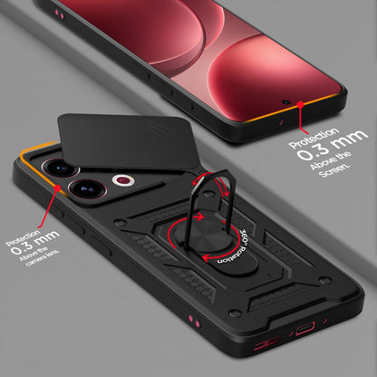 Oppo FIND X9 5G Armor Military-grade Case With Sliding Camera Cover & 360 Kickstand