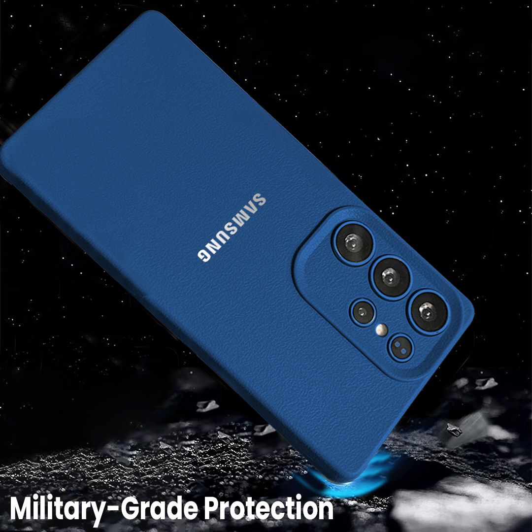 Samsung Galaxy S22 Ultra 5G Solid Color Leather Texture Matte Phone Back Case