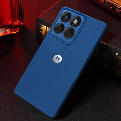 Motorola Edge 60 Fusion 5G Solid Color Leather Texture Matte Phone Back Case