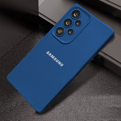 Samsung Galaxy A73 5G Solid Color Leather Texture Matte Phone Back Case