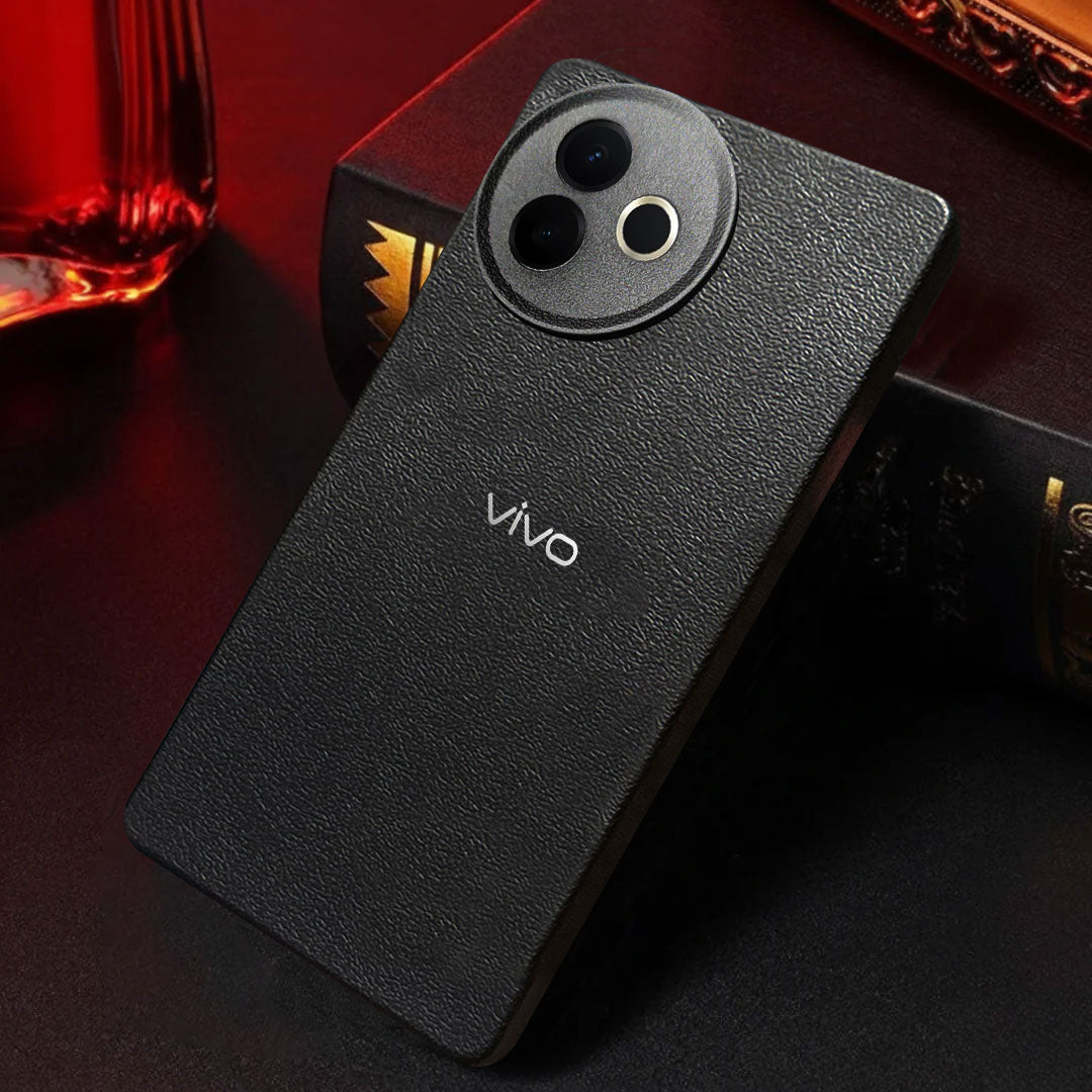 VIVO Y39 5G Solid Color Leather Texture Matte Phone Back Case