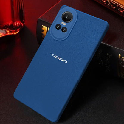 Oppo Reno 10 PRO 5G Solid Color Leather Texture Matte Phone Back Case