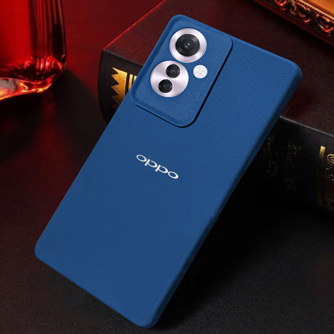 OPPO F25 PRO 5G Solid Color Leather Texture Matte Phone Back Case