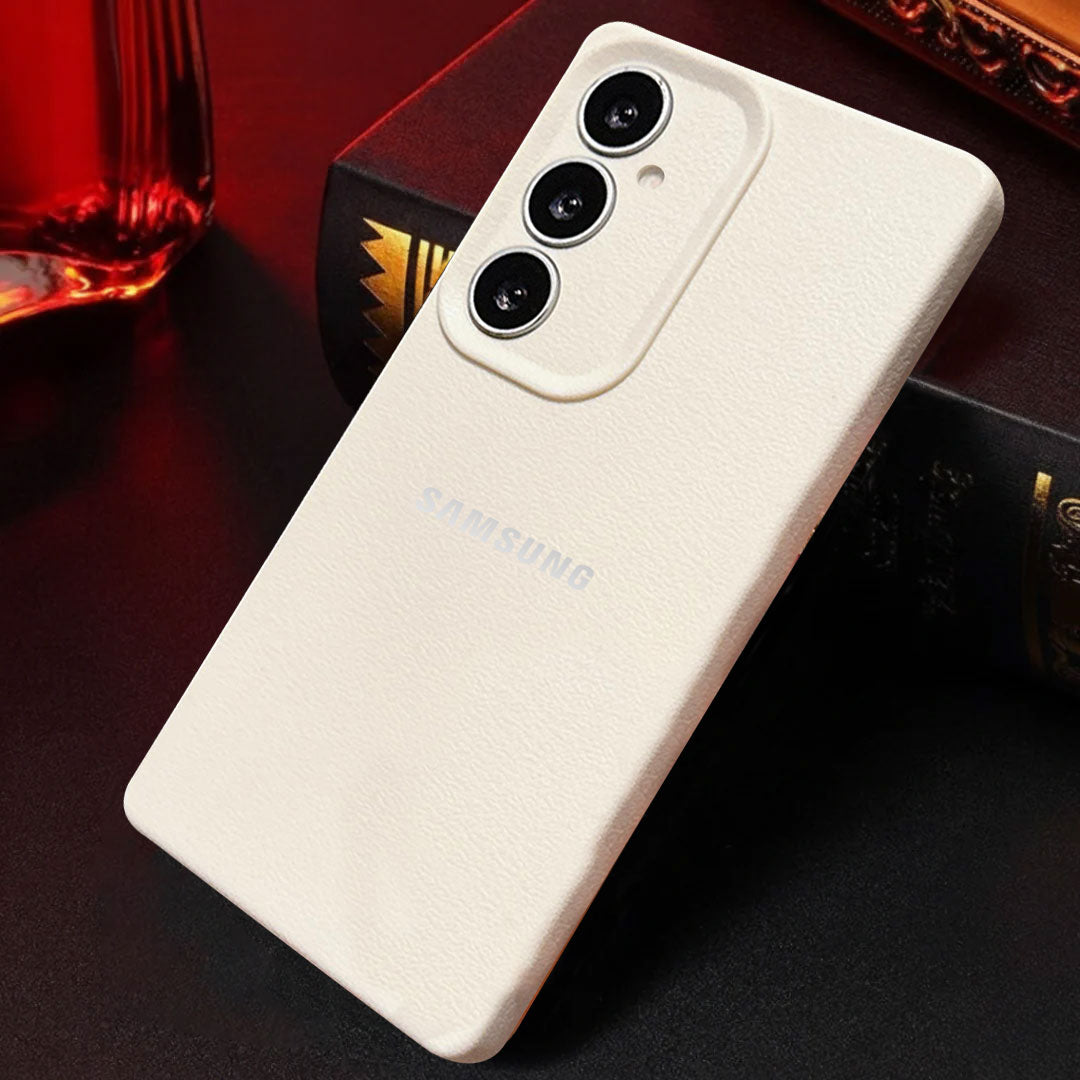 Samsung Galaxy A17 5G Solid Color Leather Texture Matte Phone Back Case