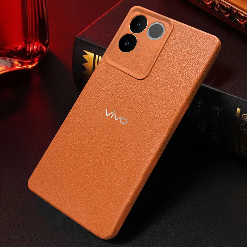 VIVO T2 PRO 5G Solid Color Leather Texture Matte Phone Back Case