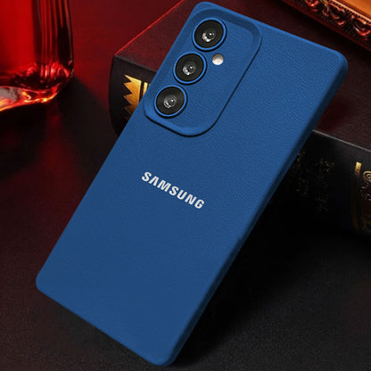 Samsung Galaxy S24fe 5G Solid Color Leather Texture Matte Phone Back Case