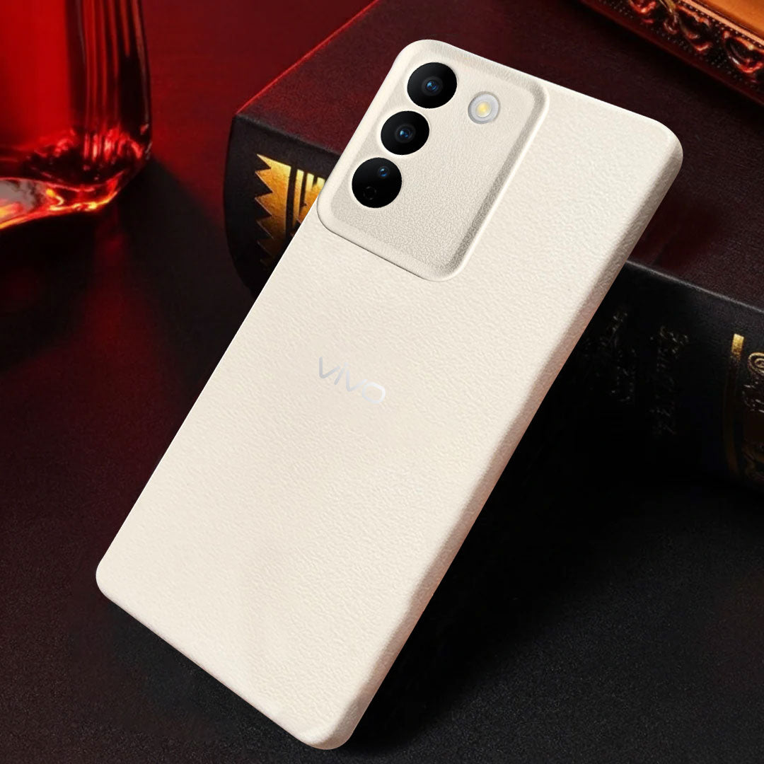 VIVO T3 5G Solid Color Leather Texture Matte Phone Back Case