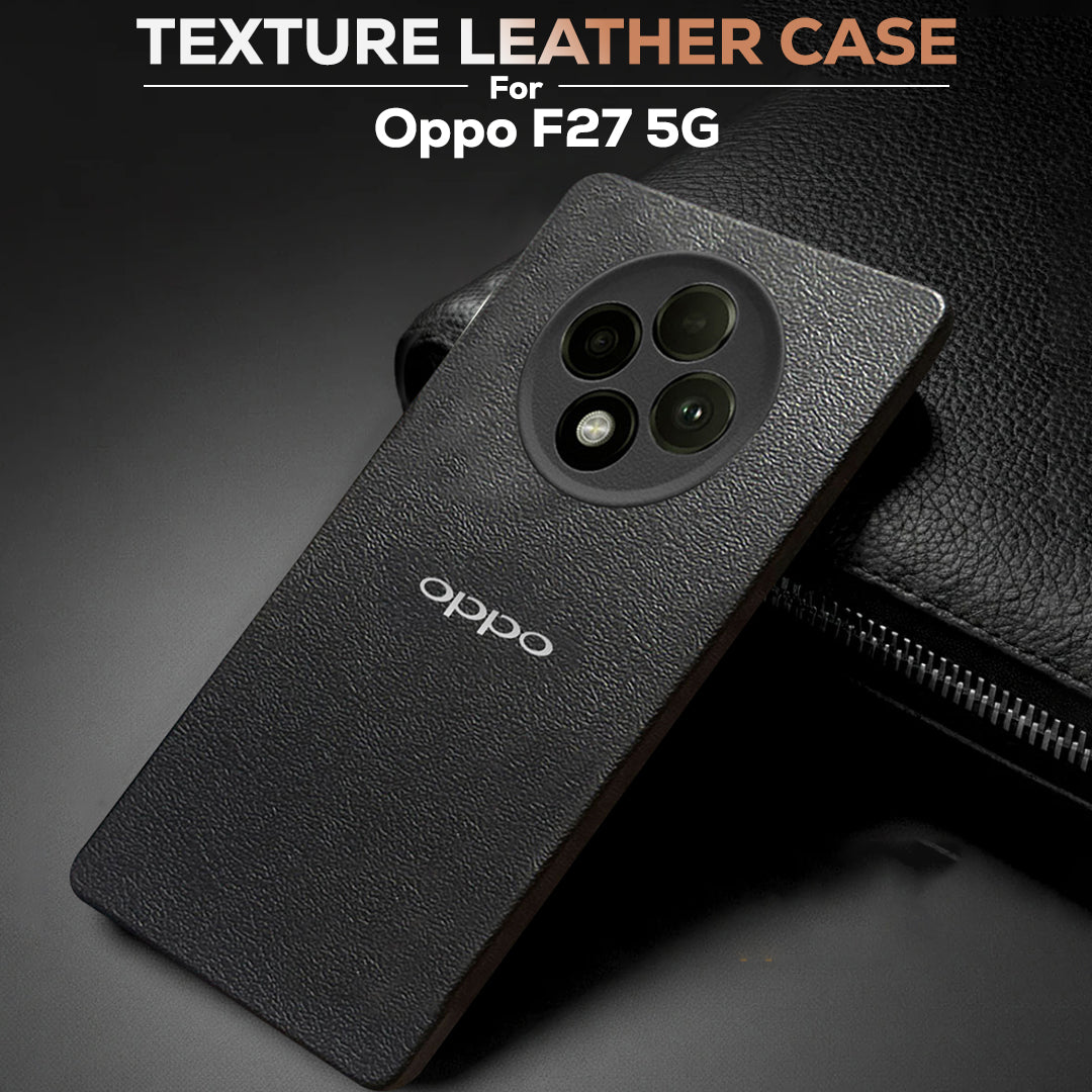 Oppo F27 5G Solid Color Leather Texture Matte Phone Back Case