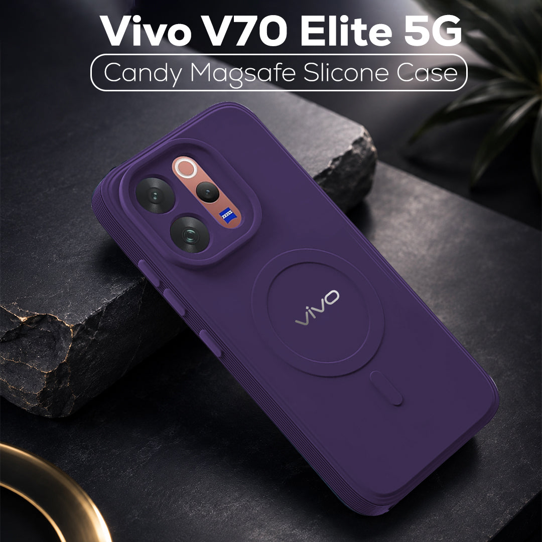 VIVO V70 ELITE 5G Candy Silicone Luxury Matte Back Cover with Camera  Protection