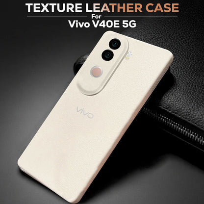Vivo V40e 5G Solid Color Leather Texture Matte Phone Back Case