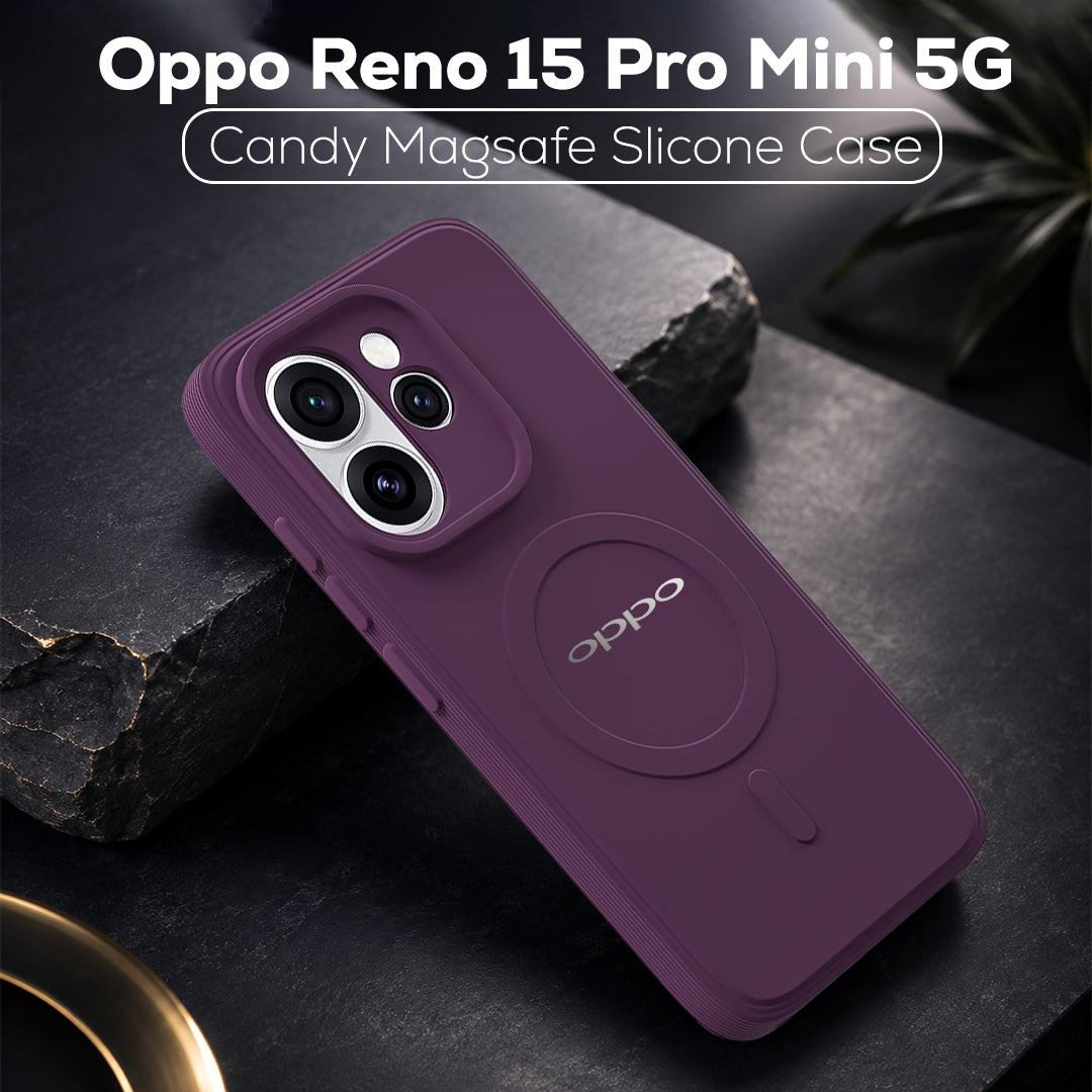 Oppo Reno 15 Pro Mini 5G Candy Silicone Luxury Matte Back Cover with Camera  Protection