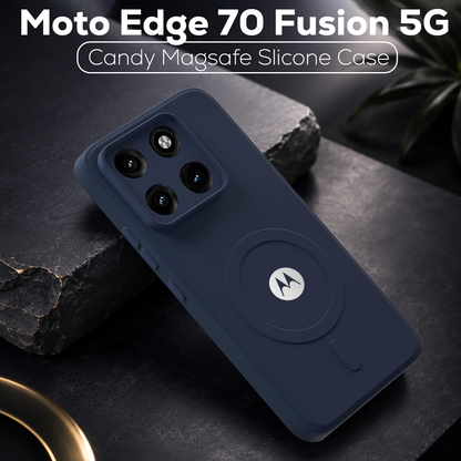 MOTO EDGE 70 FUSION 5G Candy Silicone Luxury Matte Back Cover with Camera Protection