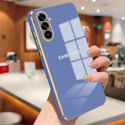 SAMSUNG GALAXY A17 5G ULTRA-SHINE GOLD ELECTROPLATED LUXURIOUS BACK CASE WITH CAMERA PROTECTION
