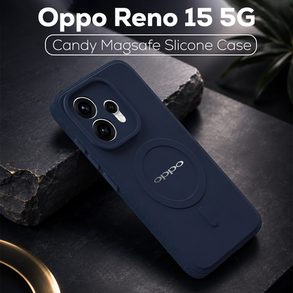 Oppo Reno 15 5G Candy Silicone Luxury Matte Back Cover with Camera Lens Protection
