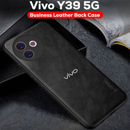 VIVO Y39 5G  Business Style  PU LEATHER PROTECTIVE BACK CASE WITH CAMERA PROTECTION