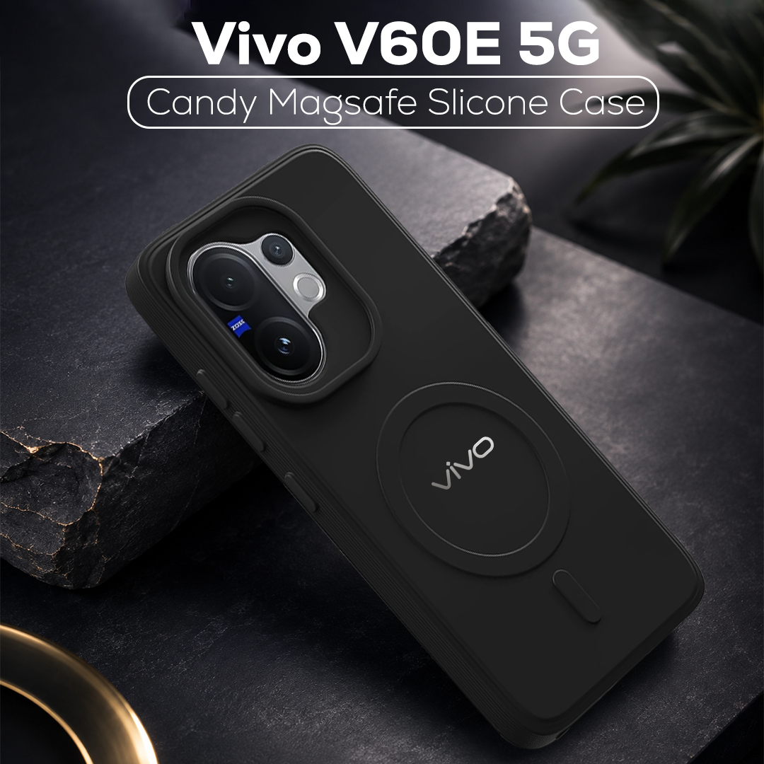 VIVO V60E 5G Candy Silicone Luxury Matte Back Cover with Camera  Protection